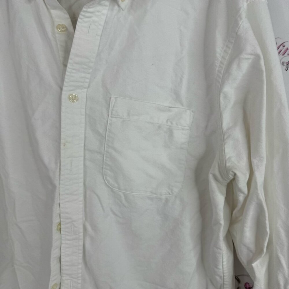 Club Monaco button down collar top Off-White Casual Button Down Shirt - Picture 5 of 8